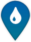 Drinking water project map marker symbol