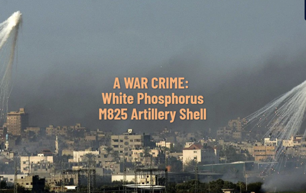 A War Crime: White Phosphorus M825 Artillery Shell